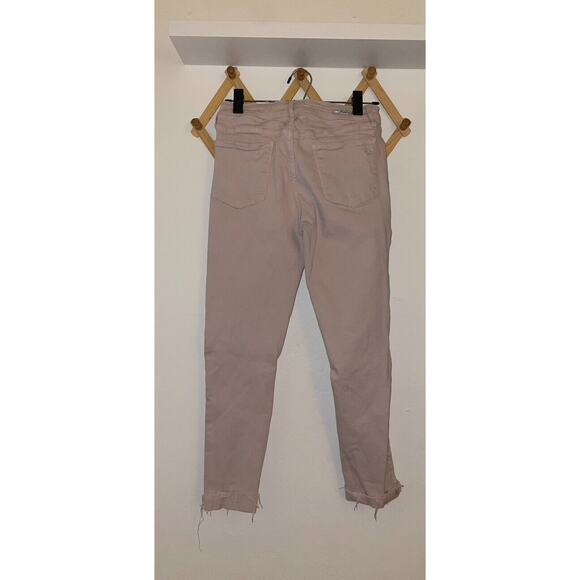 Articles of Society Pants Women's 28 Blush Pink Carly Raw Hem Ankle Skinny Jeans - Picture 4 of 8